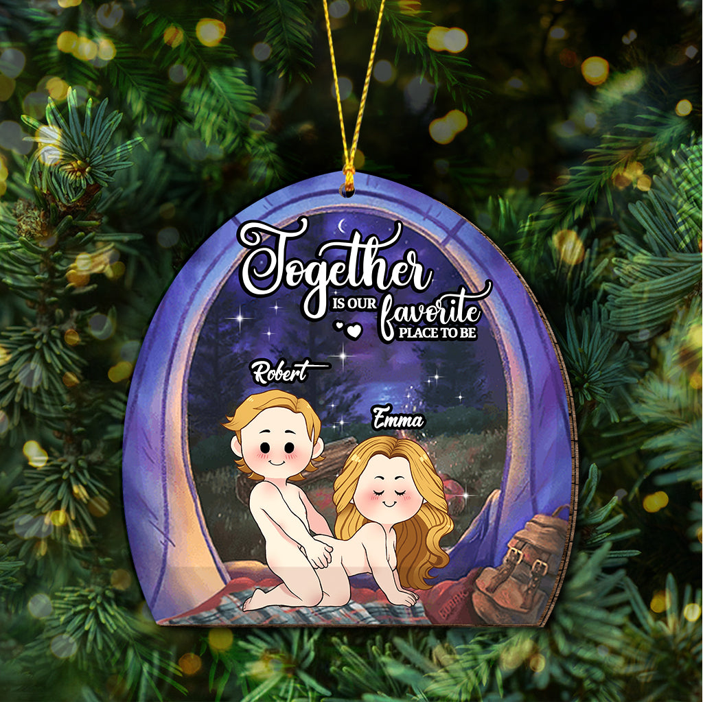 Together Is Our Favorite Place To Be - Personalized Camping Ornament