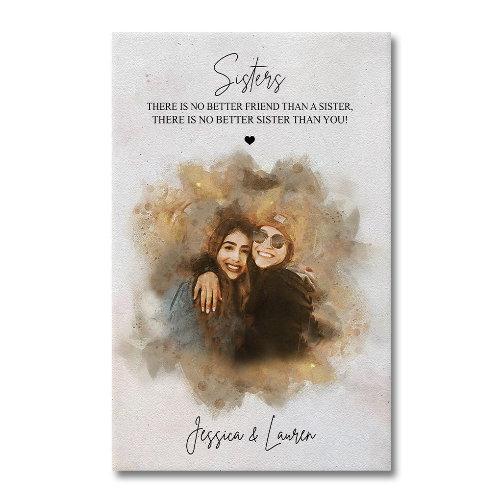 Meilleur ami - Toile et affiche personnalisées pour frères et sœurs