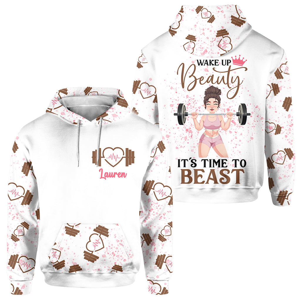 Wake Up Beauty - Personalized Fitness All Over Shirt