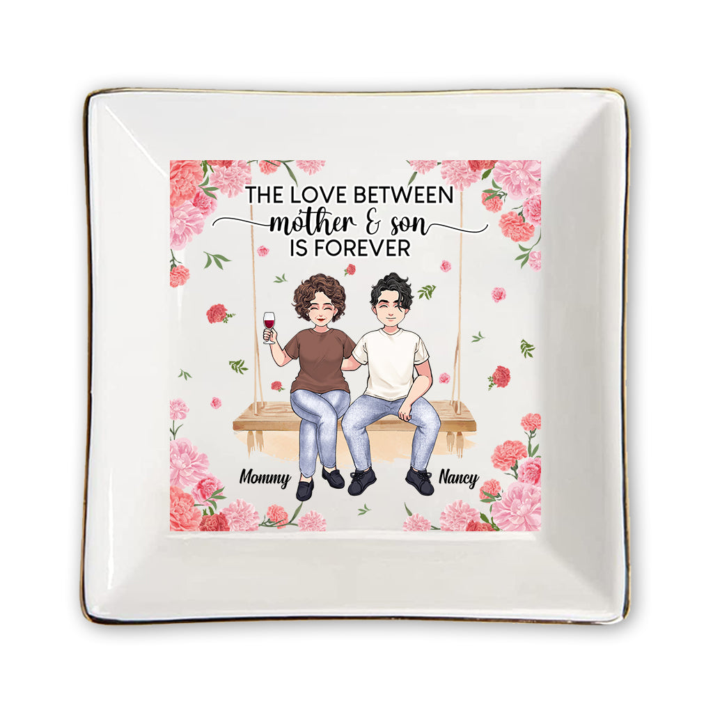 Mother And Daughter - Gift for mom, daughter, son - Personalized Jewelry Dish
