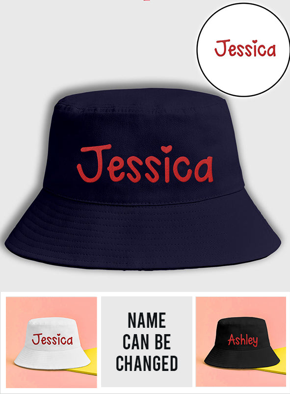 Custom Name - Personalized Bestie Embroidered Bucket Hat