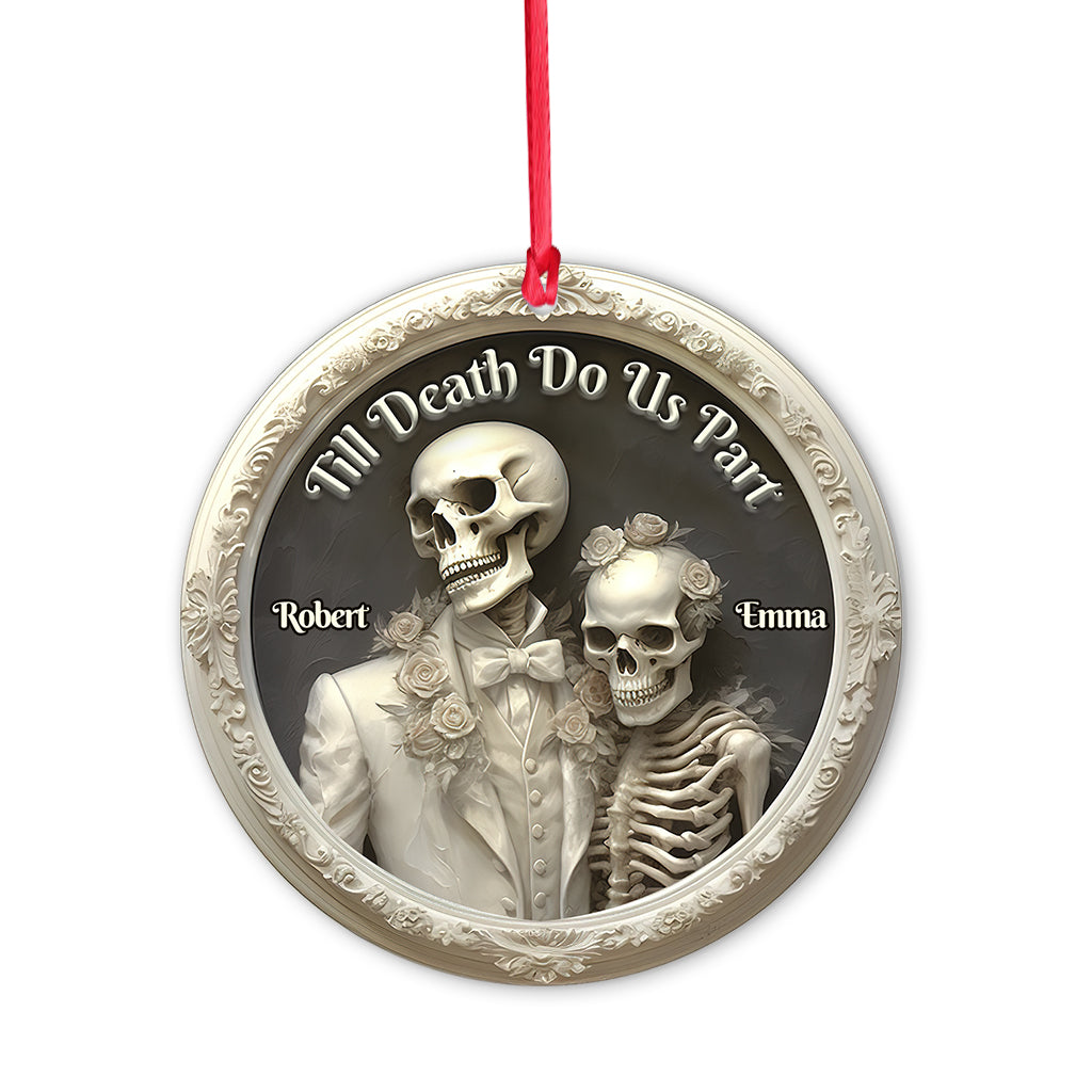 Till Death Do Us Part - Personalized Skull Ornament