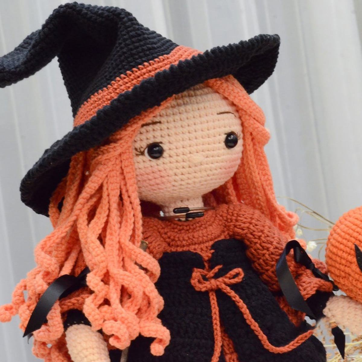 Witch Doll - Witch Hand Knitted Doll