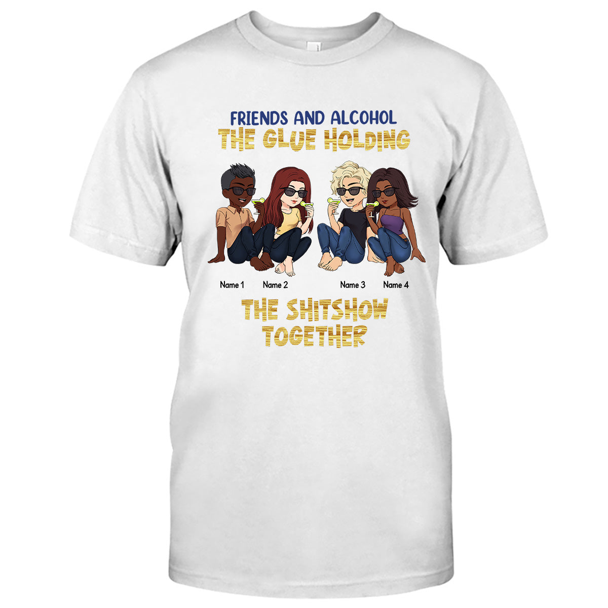 Best Friends Are The Sisters We Choose For Ourselves - Bestie gift for sister - Personalized T-shirt And Hoodie