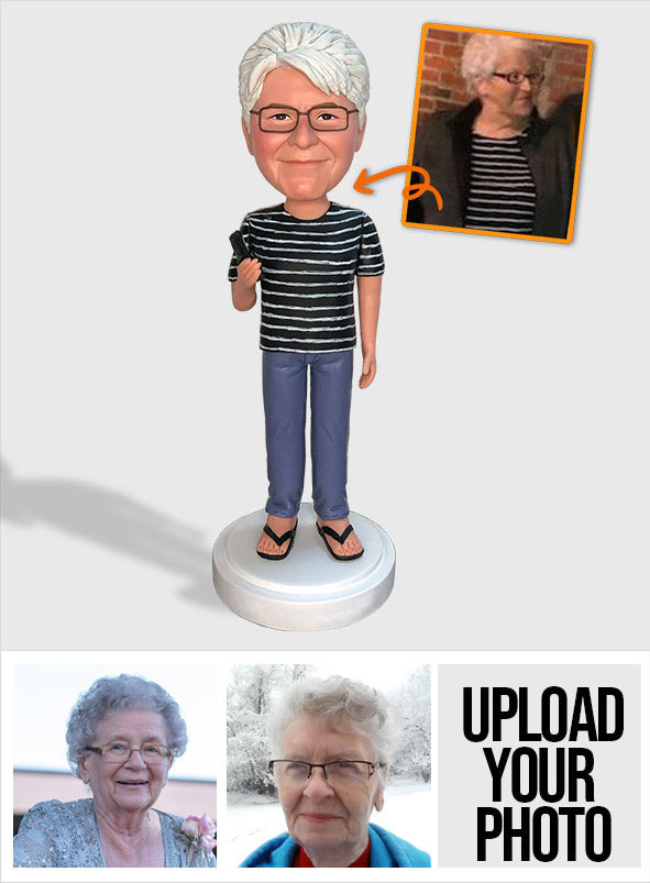 Custom Figure - Personalized Grandma Bobblehead