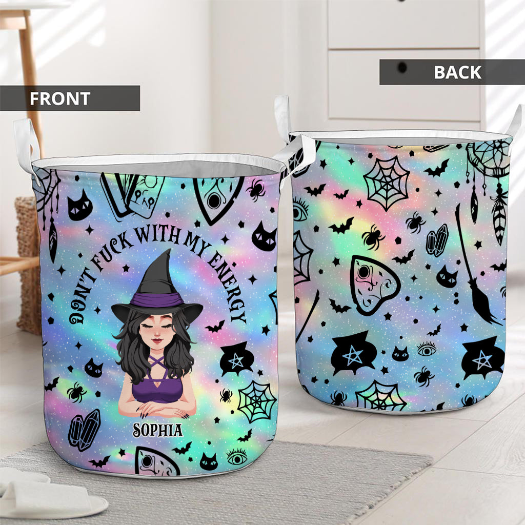 Don't F With My Energy - Personalized Witch Storage Basket