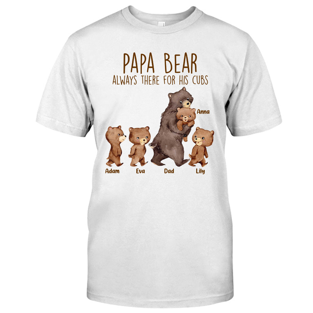 Papa Bear - Gift for dad, grandpa, uncle, brother - Personalized T-shirt And Hoodie