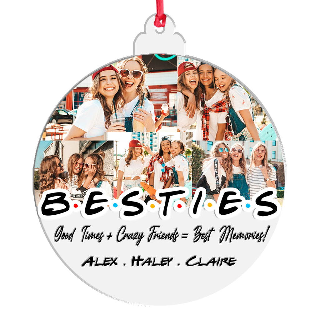 Bestie Photos - Personalized Bestie Ornament