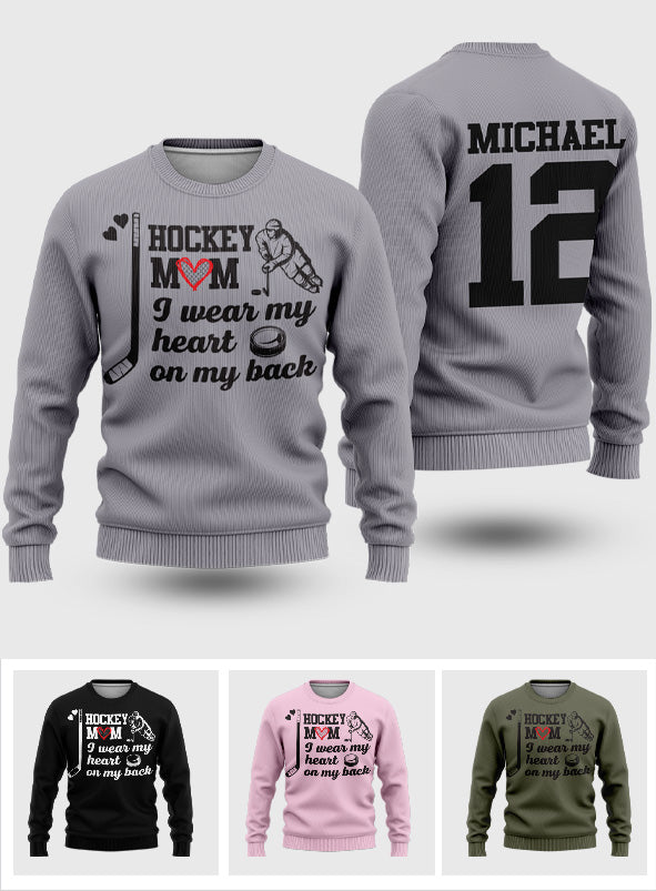 Hockey-Mama – Personalisierter Hockey-Pullover