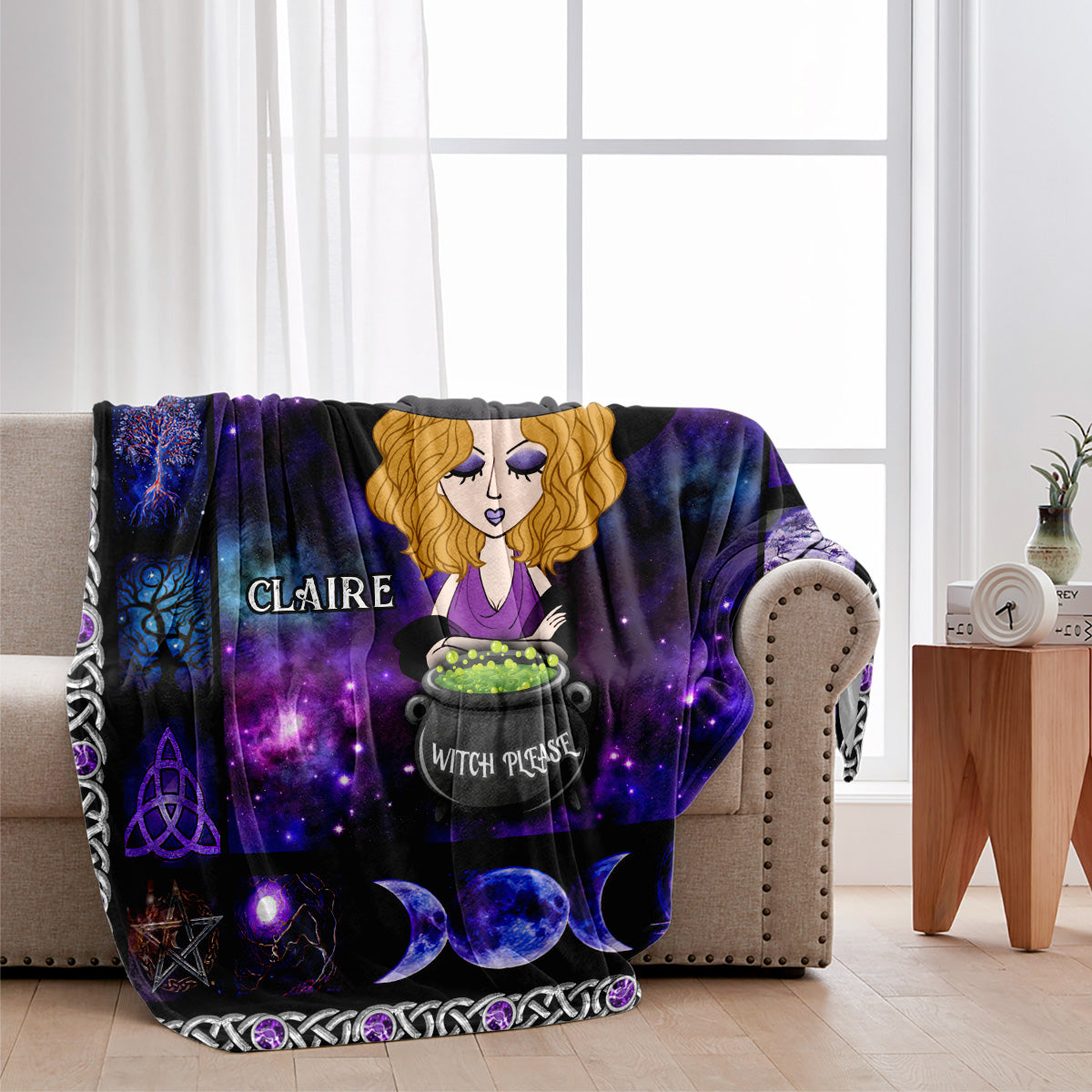 Witch Please - Personalized Witch Blanket