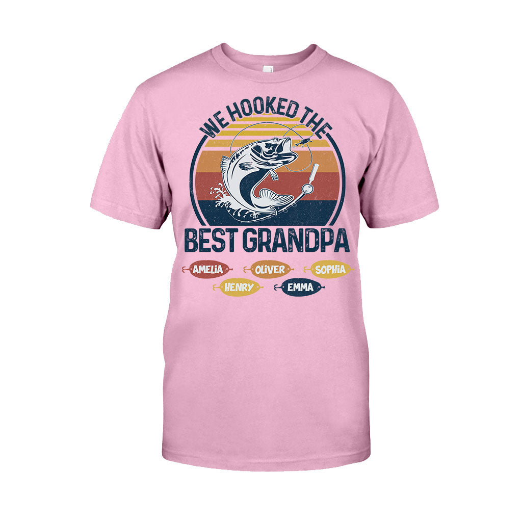 We Hooked The Best Dad Fishing Dad Grandpa - Fishing gift for dad, grandpa - Personalized T-shirt And Hoodie
