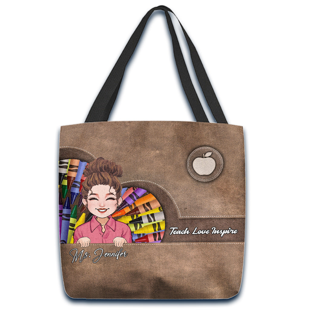Teach Love Inspire - Personalized Teacher Tote Bag