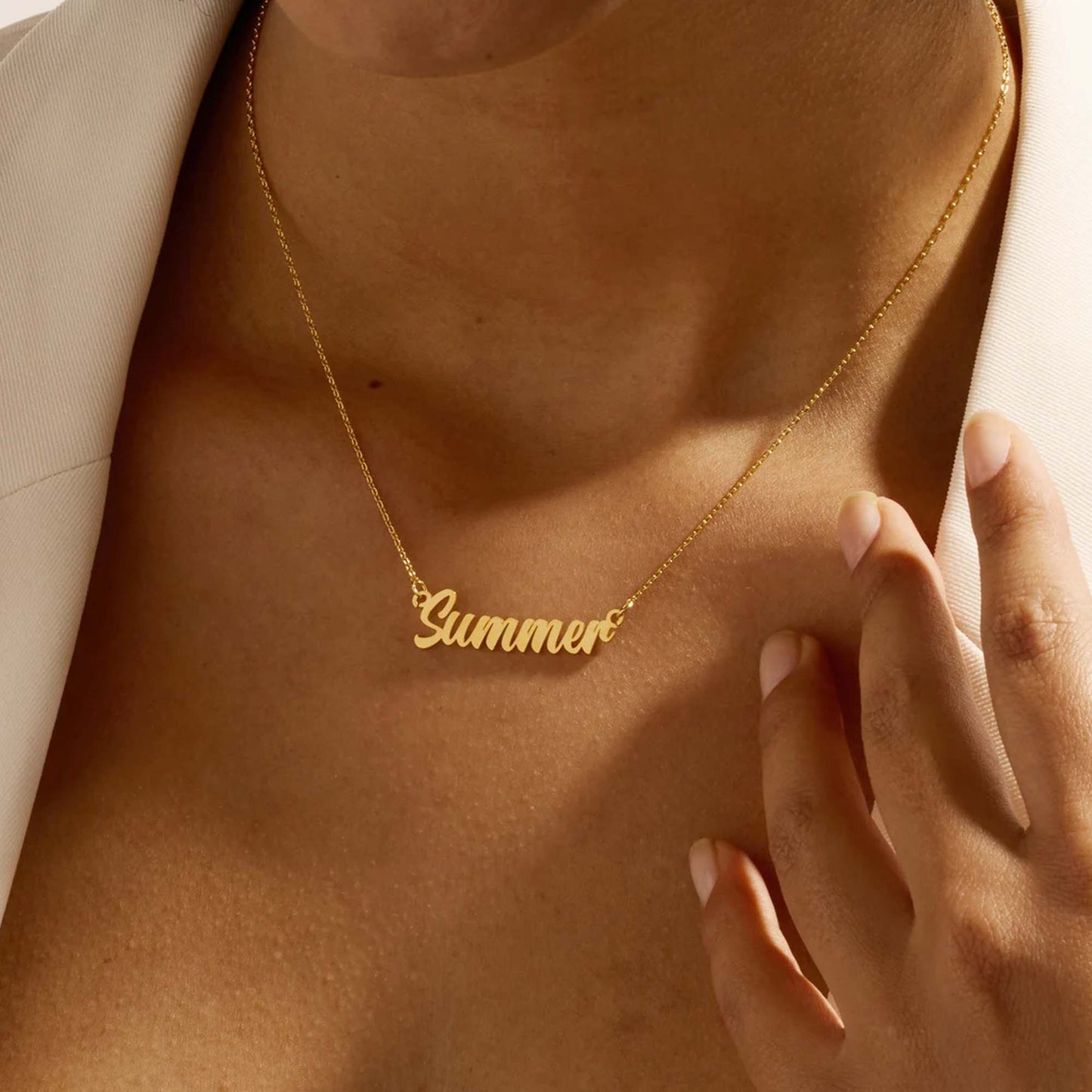 Love You Mom - Personalized Mother Name Necklace