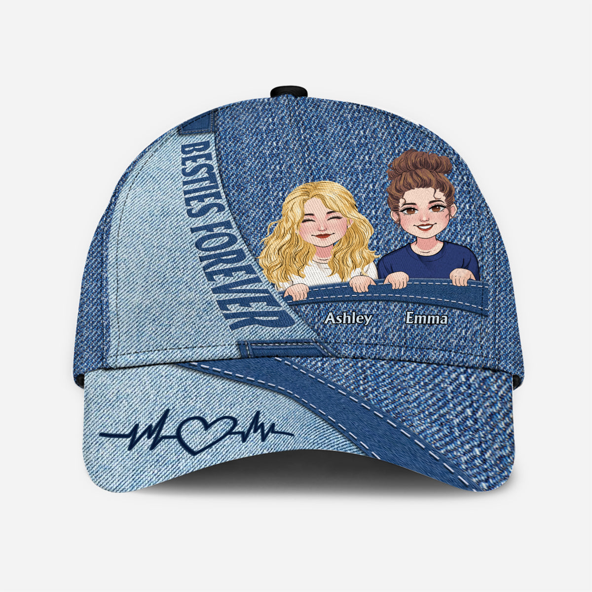Besties Forever - Personalized Bestie Classic Cap