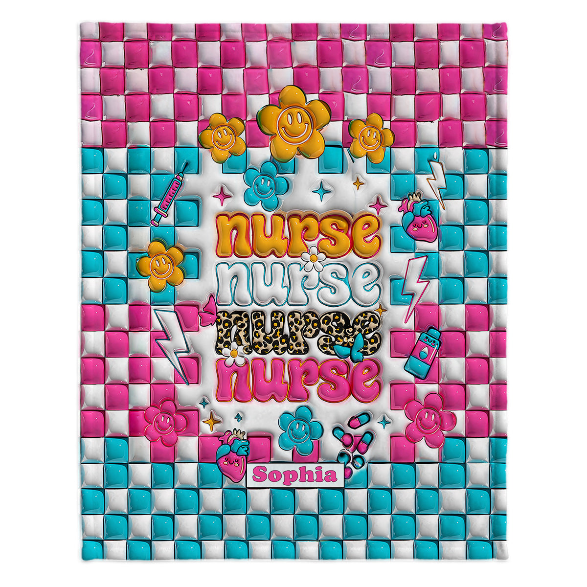 Nurse Life - Nurse gift for mom, her, wife, girlfriend, friend - Personalized Blanket