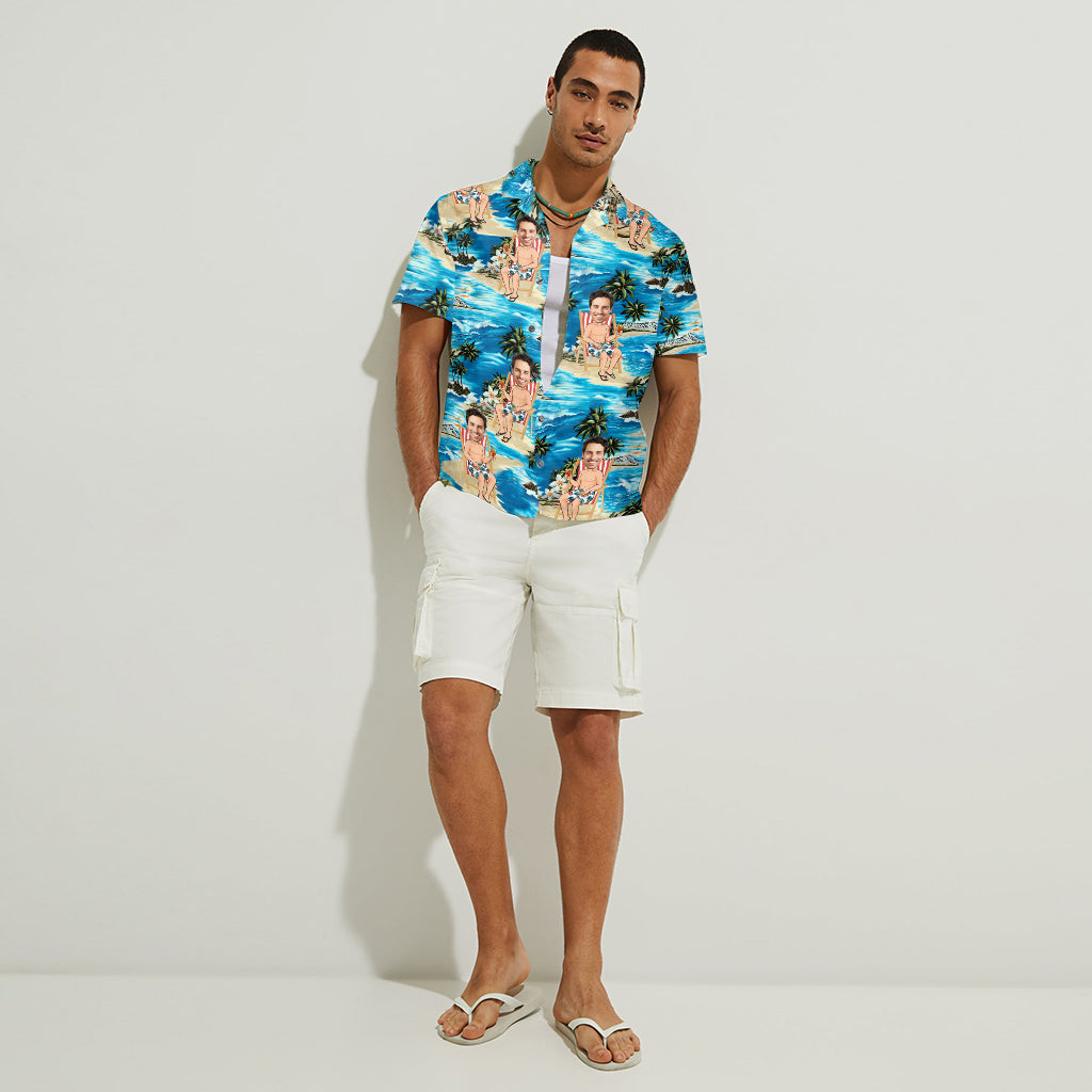 Beach Please - Personalized Sea Lover Hawaiian Shirt
