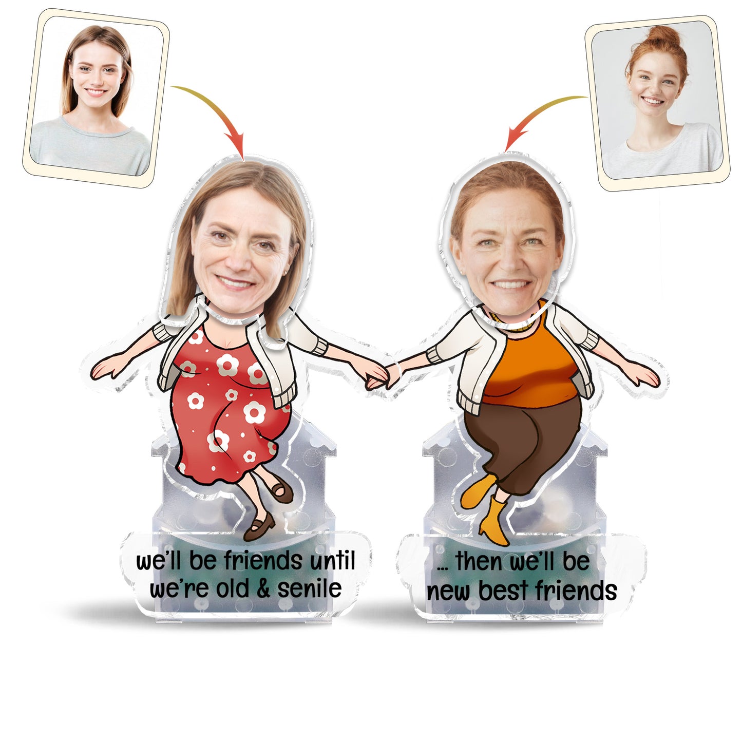 We Will Be Friends Until We Are Old And Senile - Gift for friend - Personalized Custom Shaking Head