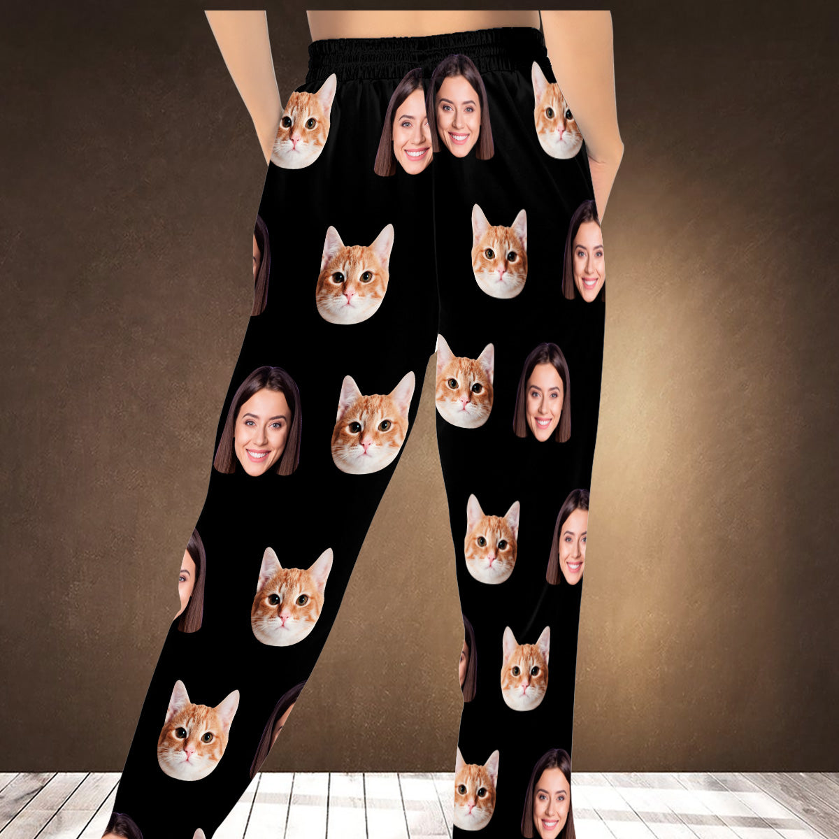 Custom Photo Unisex Sweatpants - Gift for cat lovers, anyone, cat lover, dog lover - Personalized Unisex Sweatpants