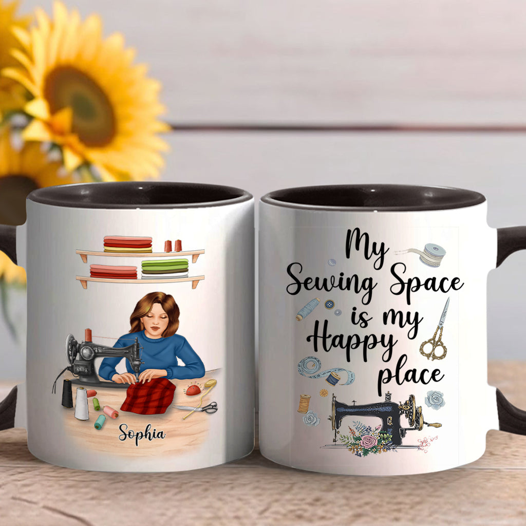 My Sewing Space - Personalized Sewing Accent Mug