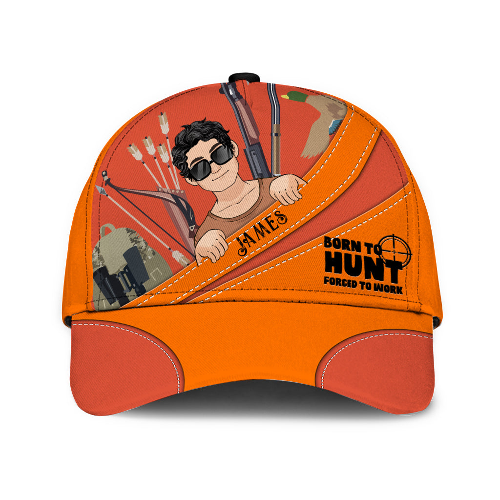 Né pour chasser - Casquette de chasse classique personnalisée
