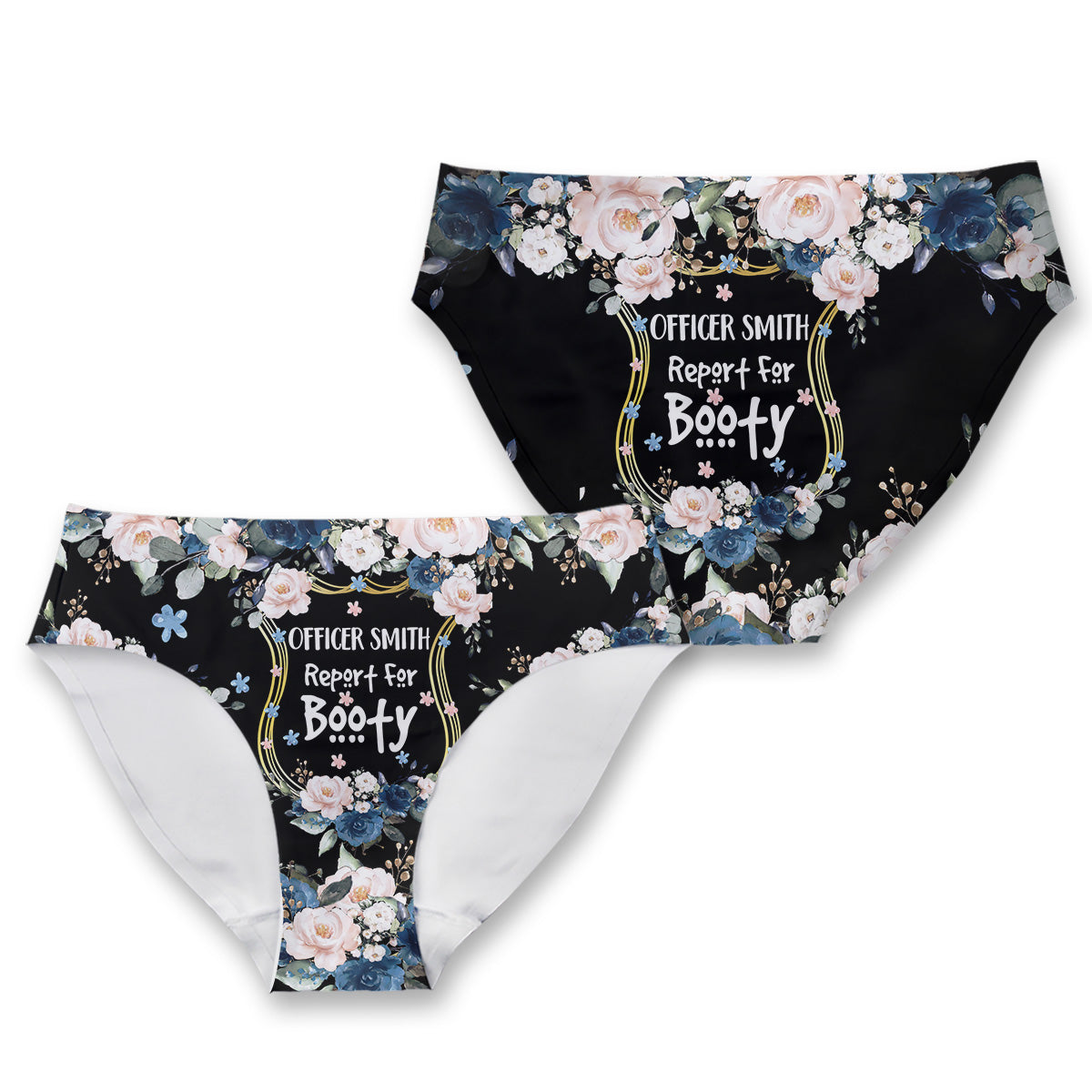 Officer Report For Booty - Personalized Police Officer Women Briefs