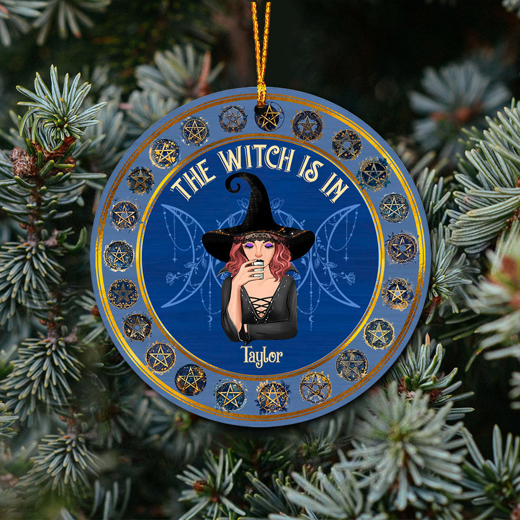 The Witch Is In - Personalized Witch Ornament