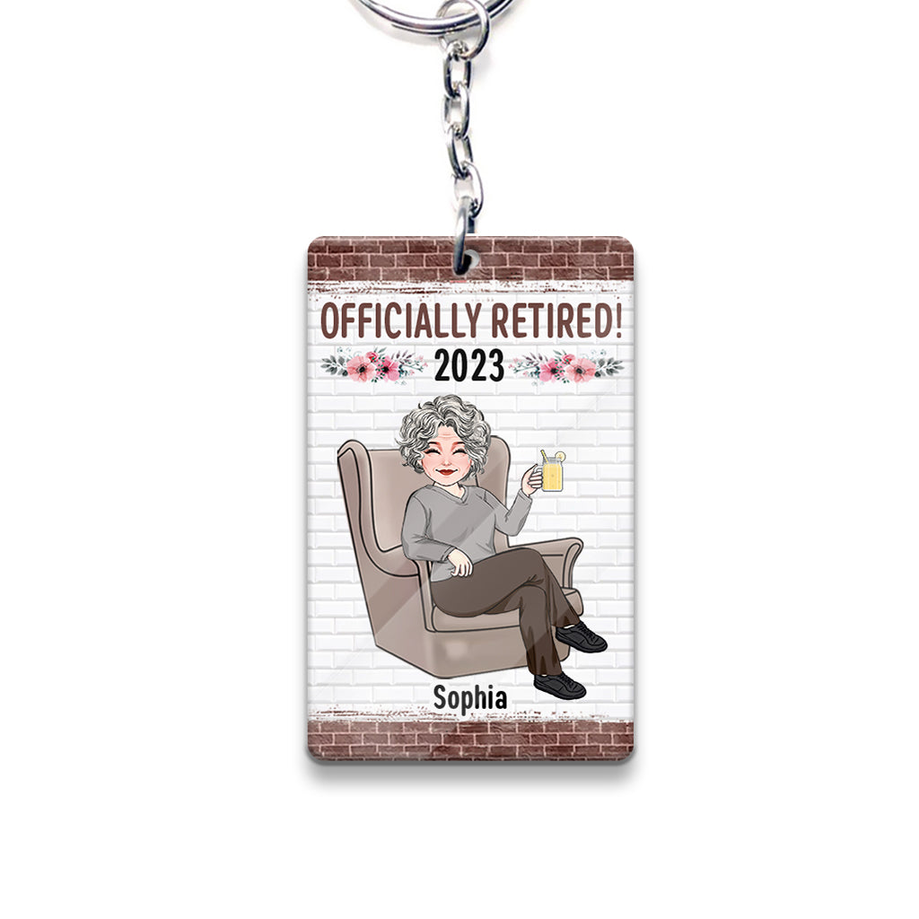 Relax And Enjoy The Ride - Personalized Retired Keychain