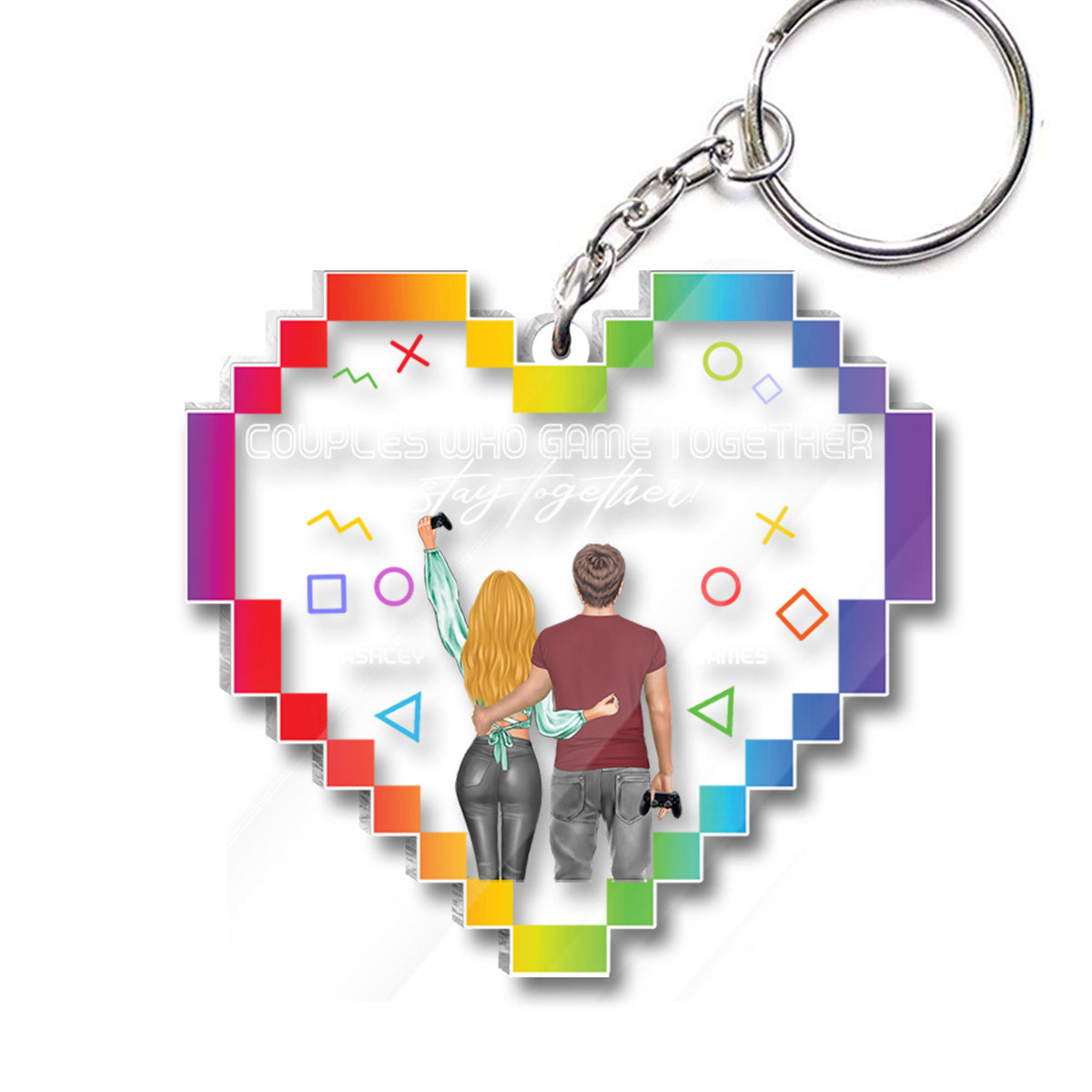 Couples Who Game Together Stay Together - Personalized Video Game Keychain