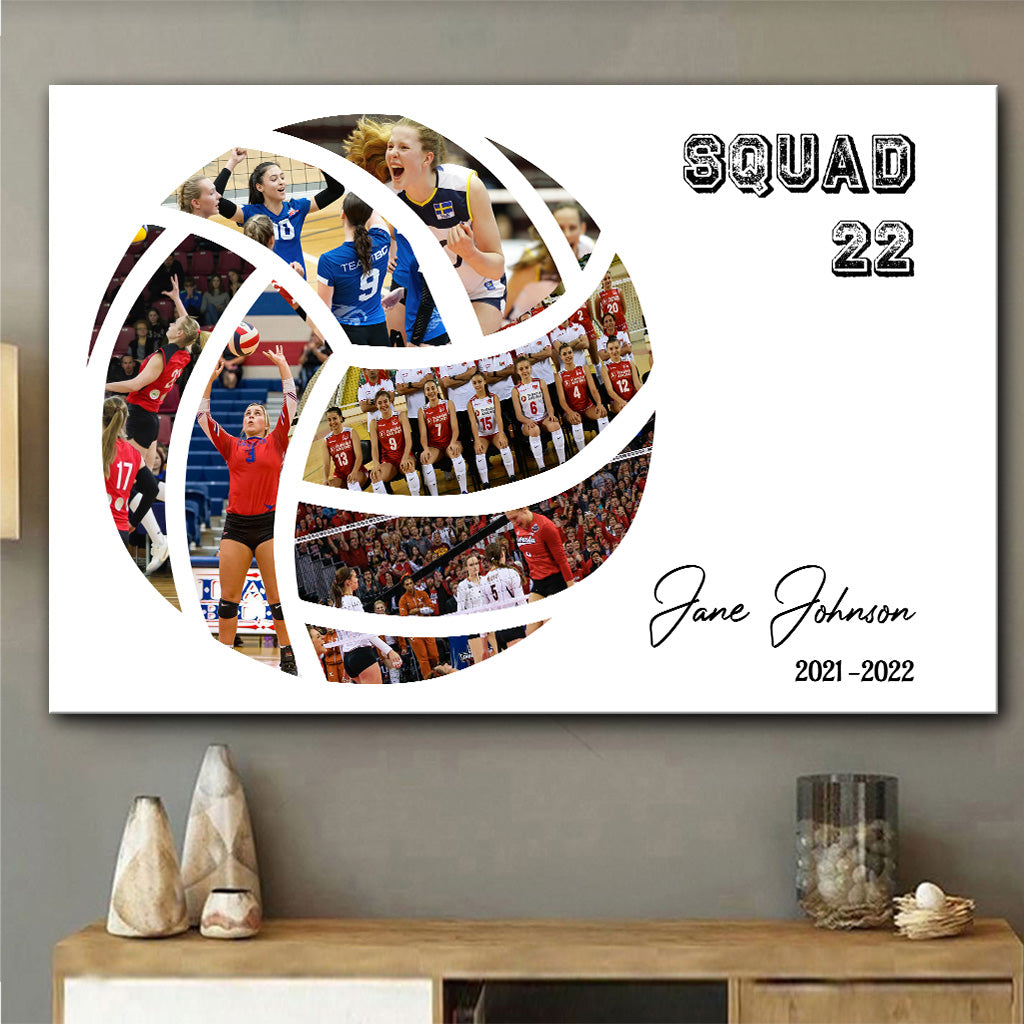 Love Volleyball - Personalized Volleyball Canvas And Poster