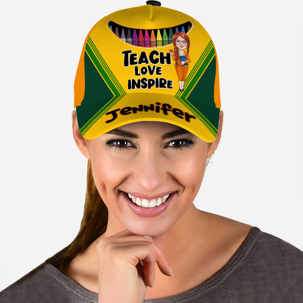 Teach Love Inspire - Personalized Teacher Classic Cap