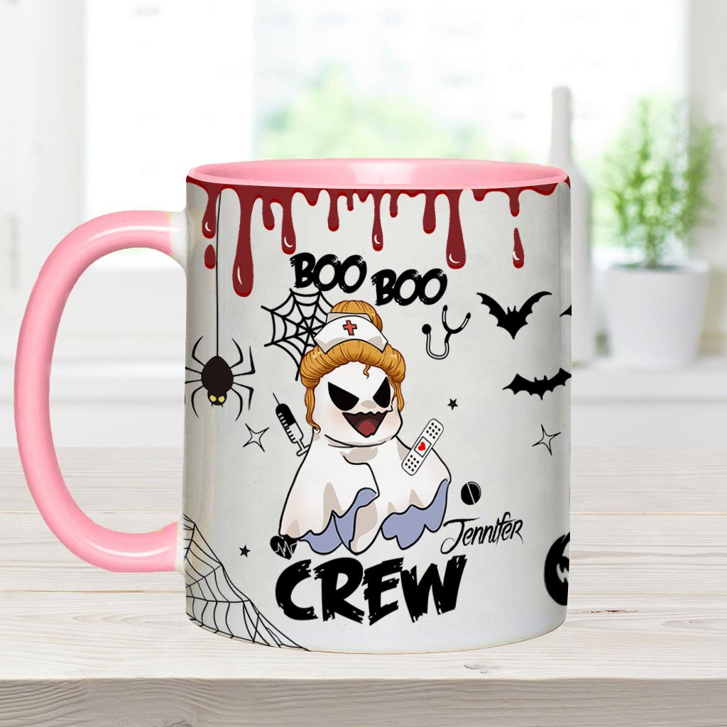 Boo Boo Crew - Personalized Nurse Accent Mug