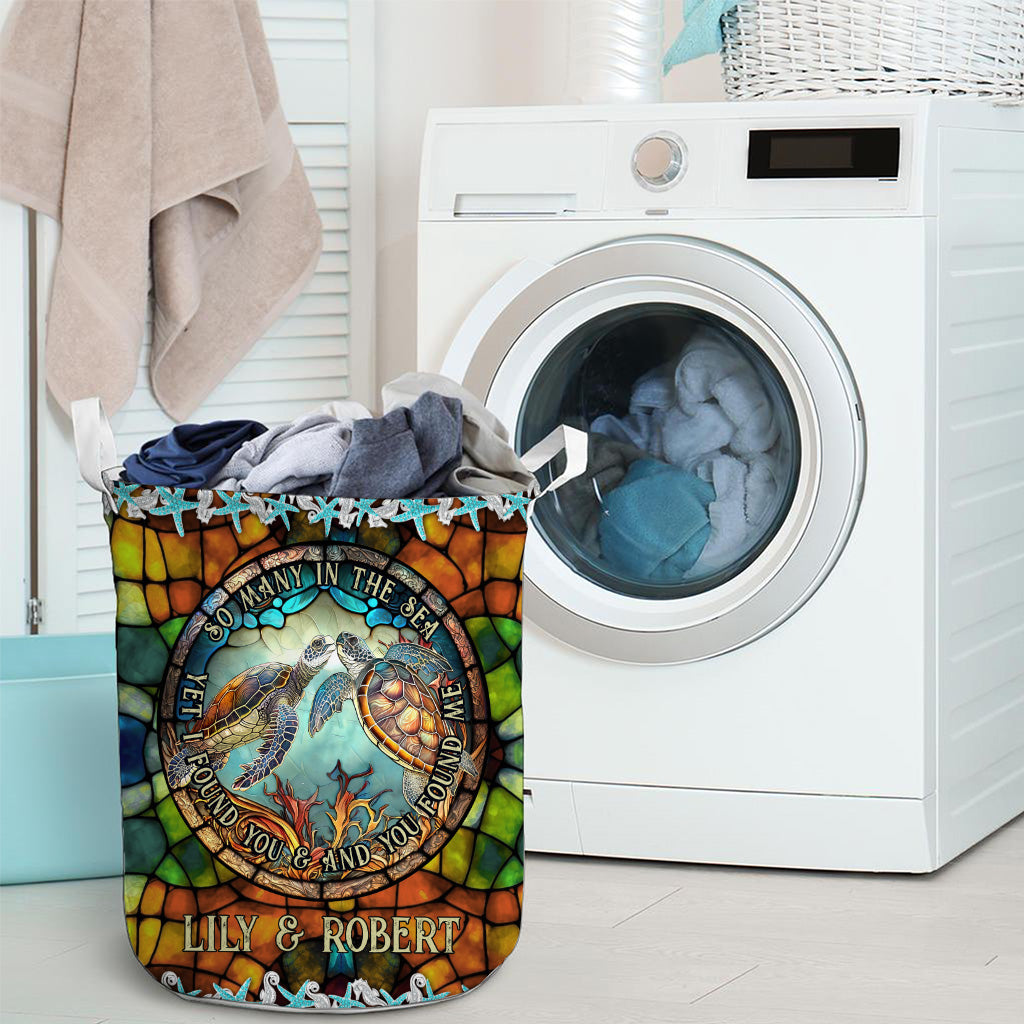 So Many In The Sea - Personalized Turtle Storage Basket