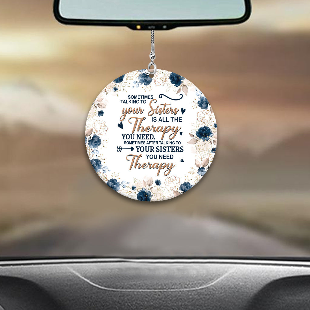 Talking To Your Sister - Personalized Bestie Car Ornament