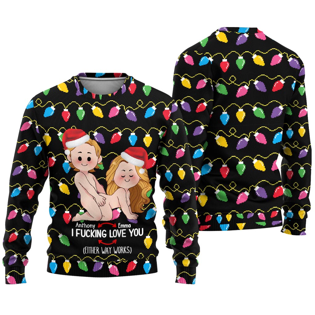 Ich liebe dich – Personalisierter hässlicher Partnerpullover