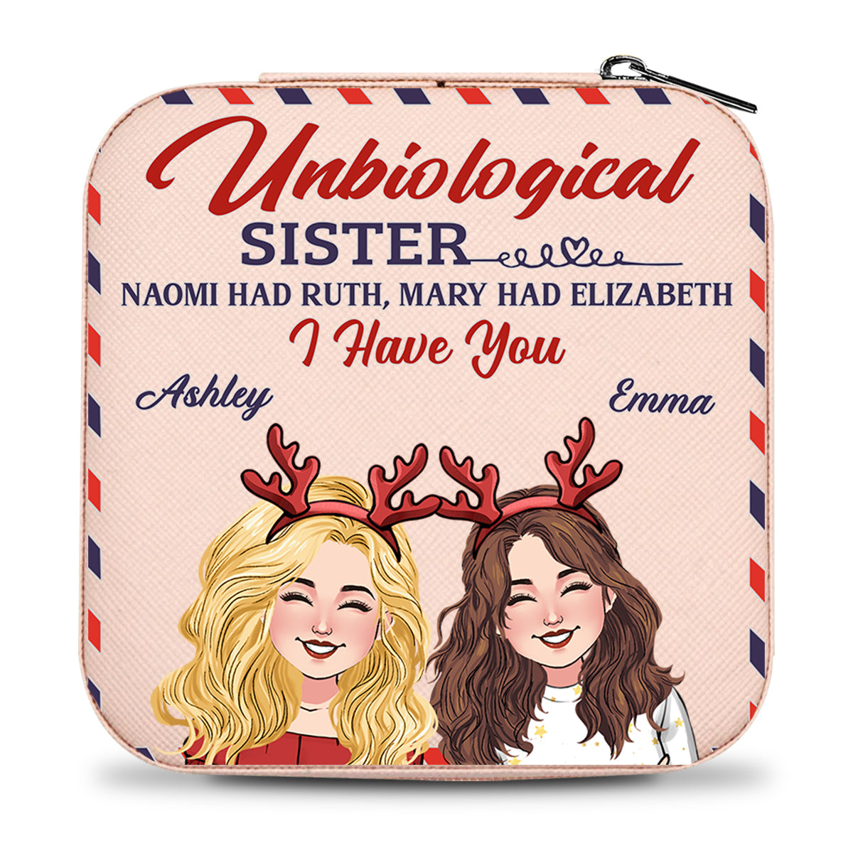 Unbiological Sister - Personalized Bestie Jewelry Box