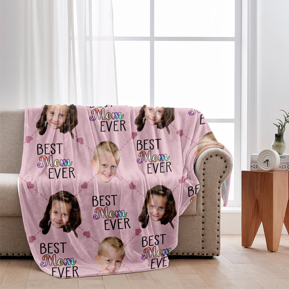 Best Grandma Mom Ever - Gift for grandma, mom, grandma - Personalized Blanket