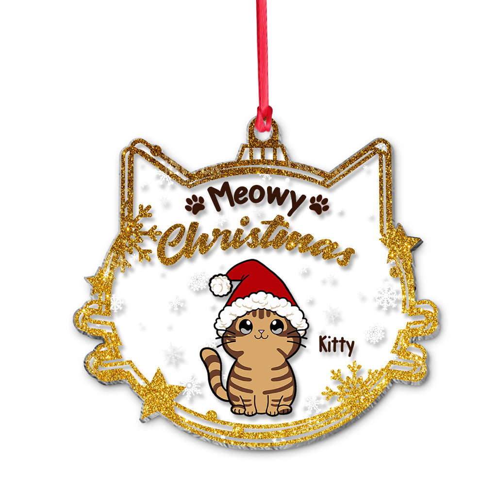 Miau-Weihnachten – Personalisierter Katzenanhänger
