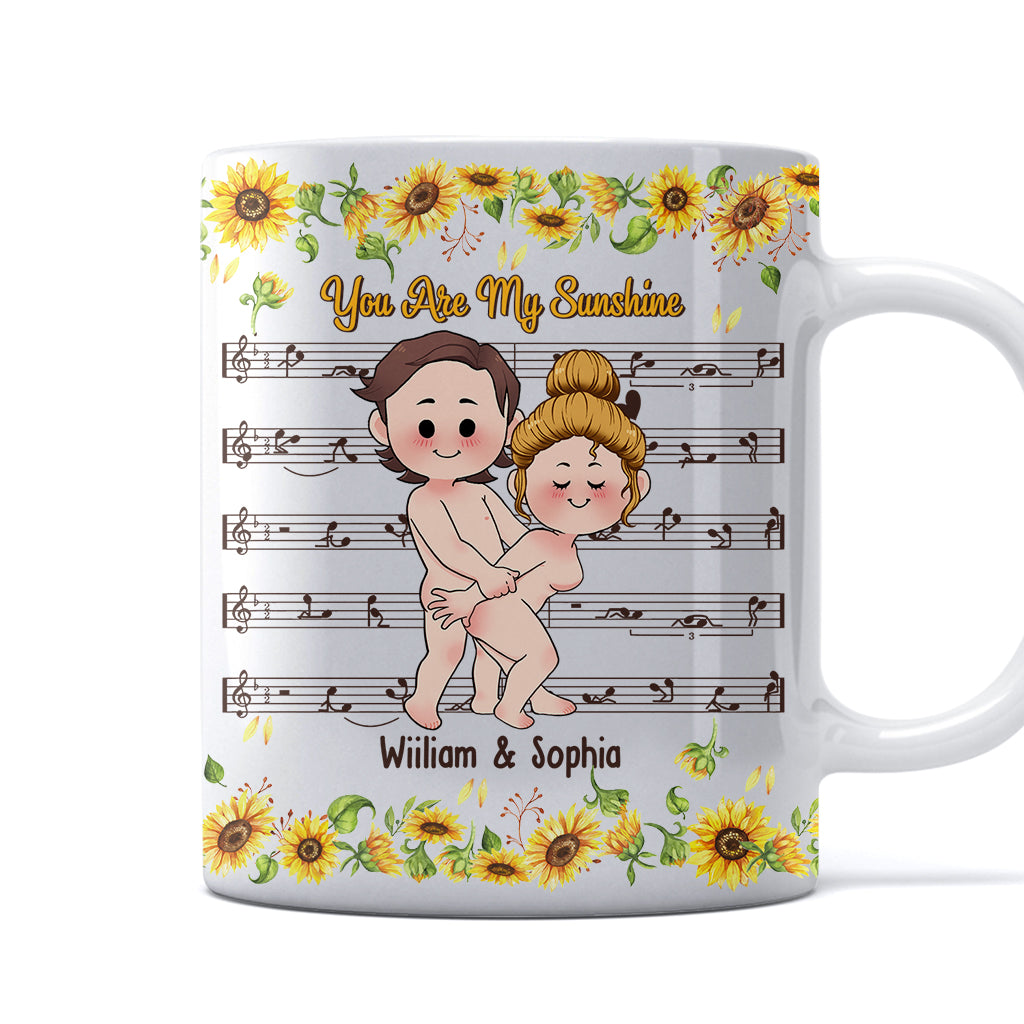 You Are My Sunshine - Personalized Couple Mug