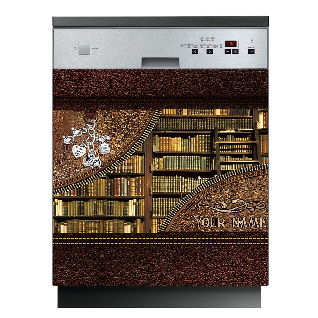 Bibliothek – Personalisierte Spülmaschinenabdeckung für Bibliothekare