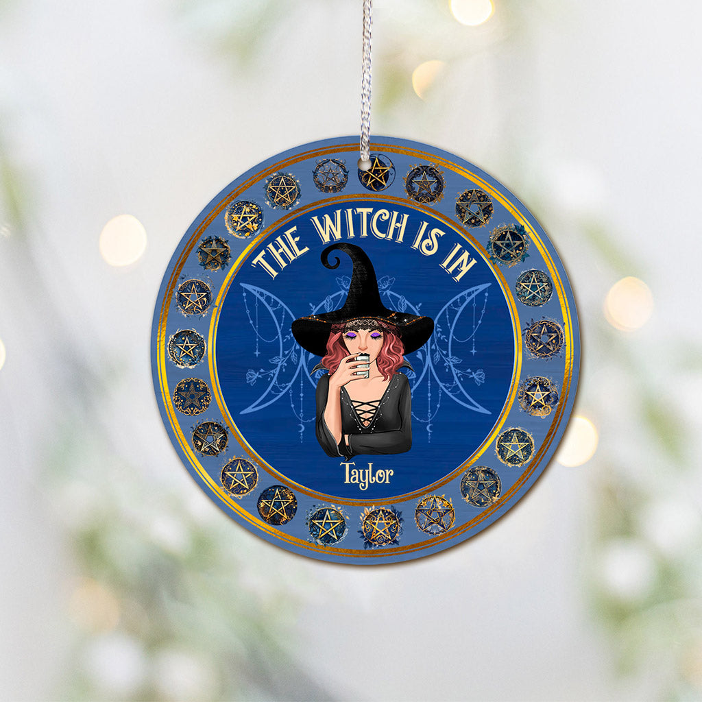 The Witch Is In - Personalized Witch Ornament