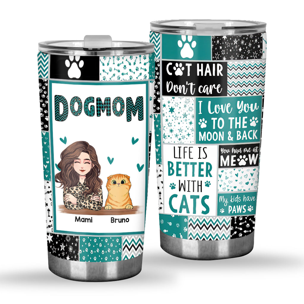 Hundemama – Geschenk für Katzenliebhaber – Personalisierter Becher