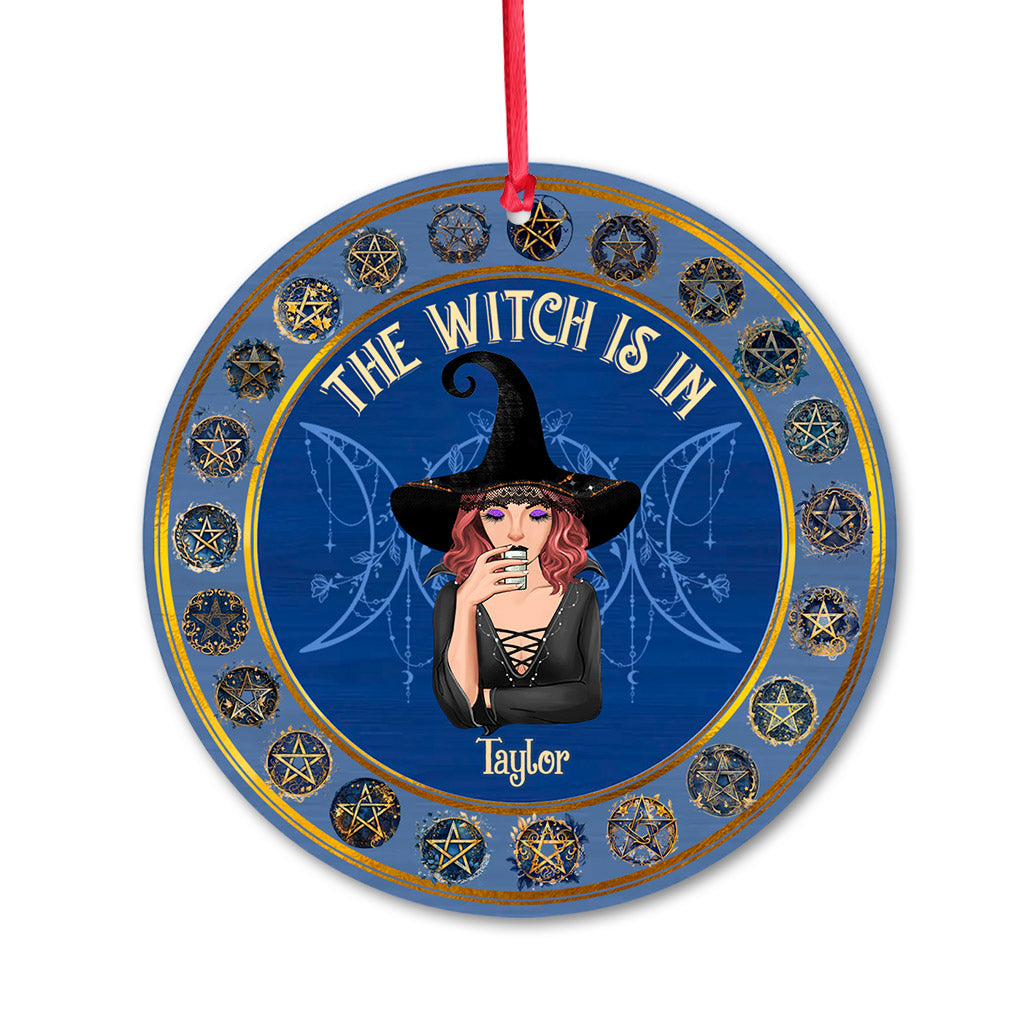 The Witch Is In - Personalized Witch Ornament