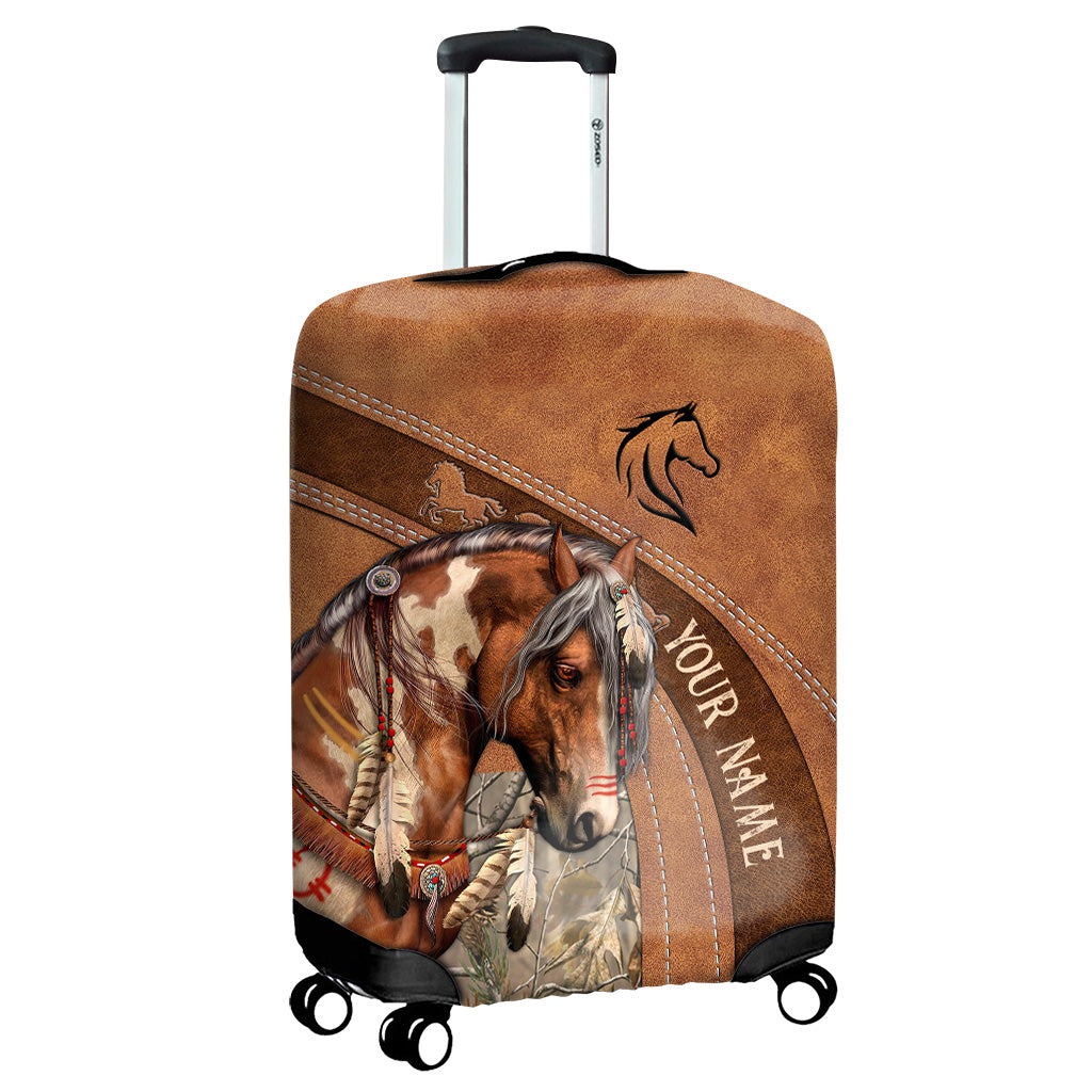 Love Horses - Personalized Horse Luggage Cover