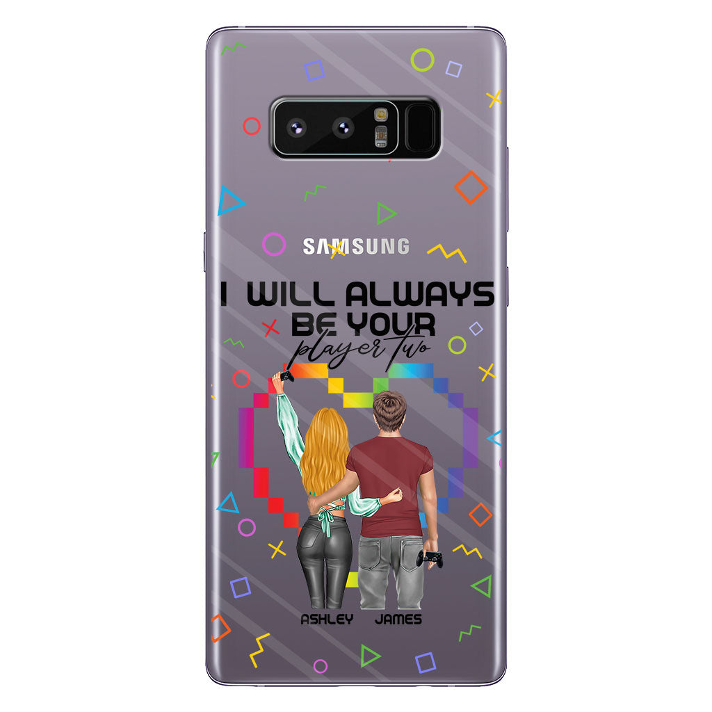 I Will Always Be Your Player Two - Personalized Video Game Clear Phone Case