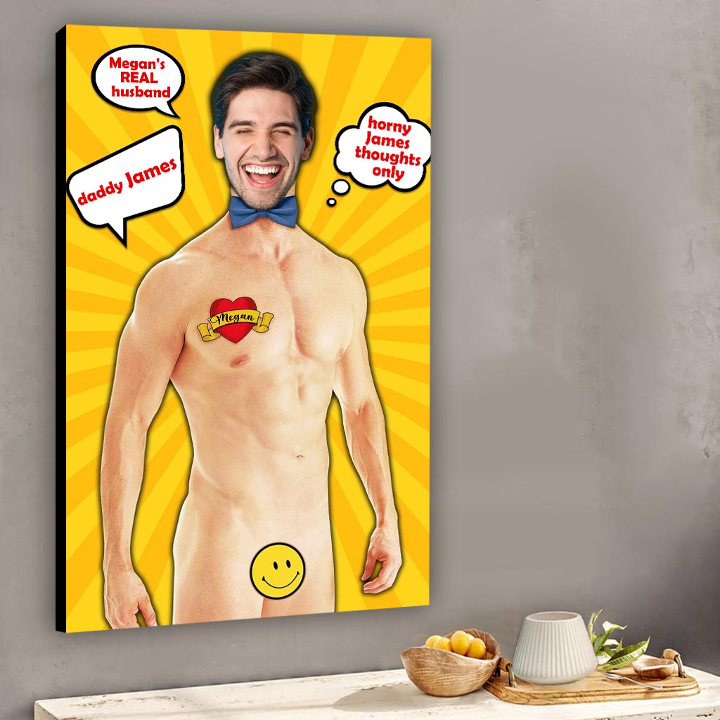 The Man The Myth The Legend - Personalized Husband And Wife Canvas And Poster