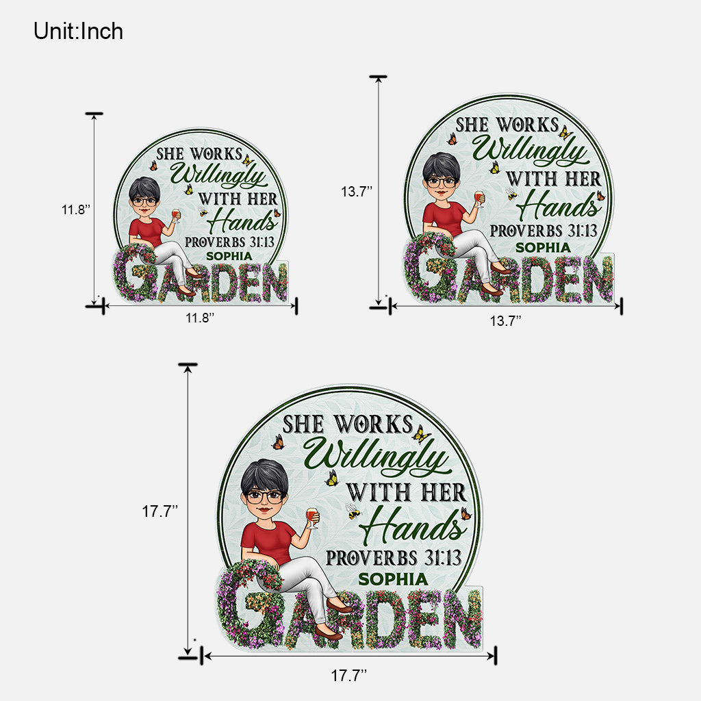 Beware Of Crazy Plant Lady - Personalized Gardening Wood Sign
