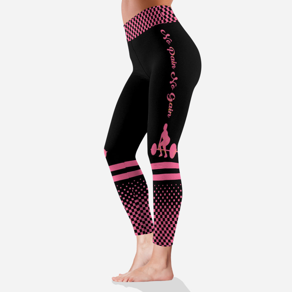 No Pain No Gain - Personalized Fitness Leggings