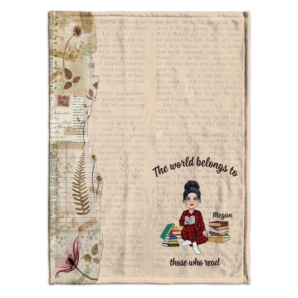 Voici ma couverture de lecture - Cadeau de lecture pour maman, fille, petite amie, épouse - Couverture personnalisée