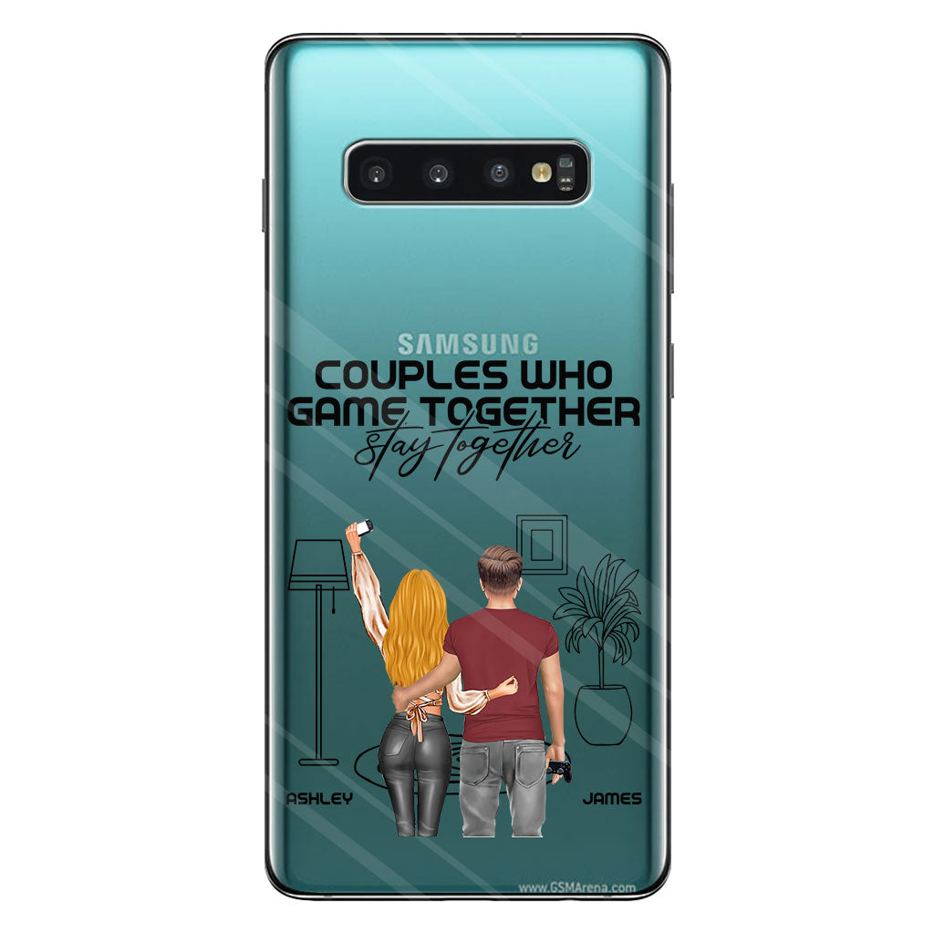 Couples Who Game Together Stay Together - Personalized Video Game Clear Phone Case