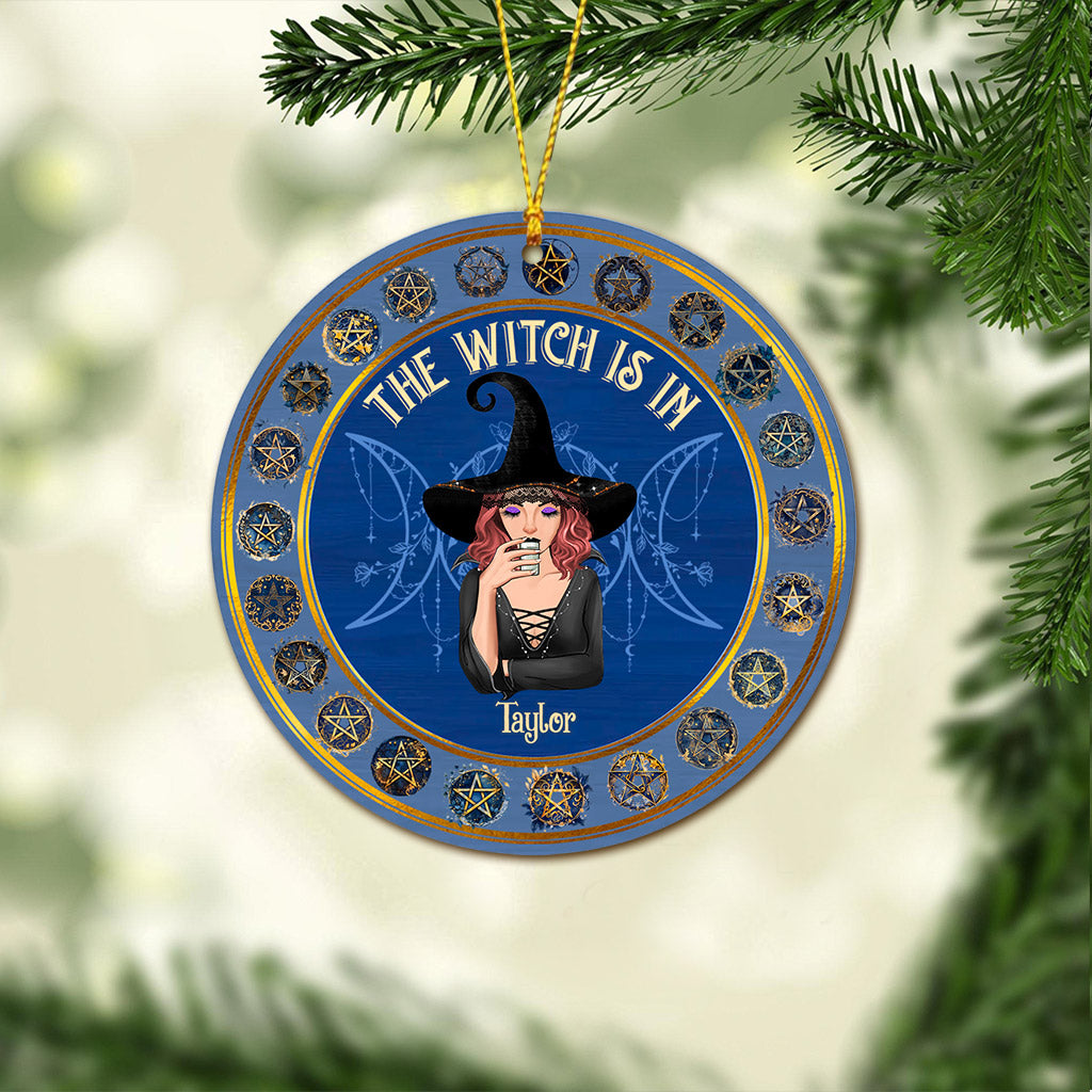 The Witch Is In - Personalized Witch Ornament